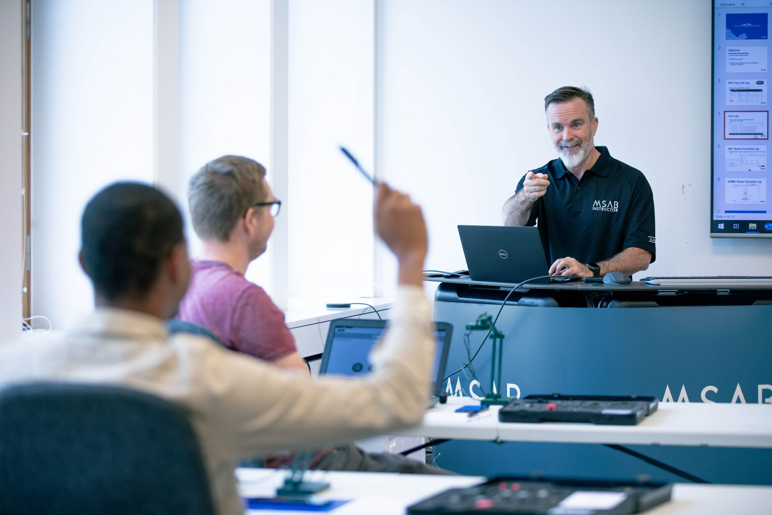 Classroom scene from an MSAB Training course